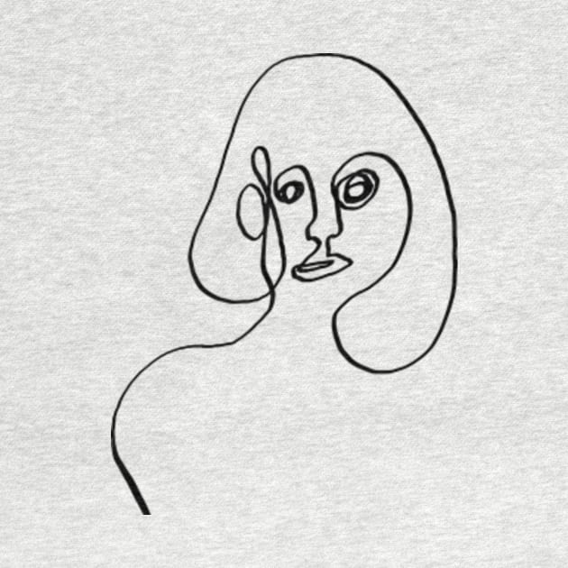 Women abstract one line art by Doodle Intent